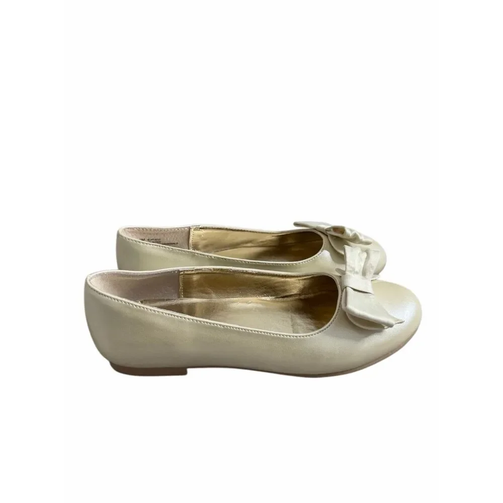 Nina Flats Big Girl Kids Size‎ 2 Slip On Casual Shoes With Bow Ballets